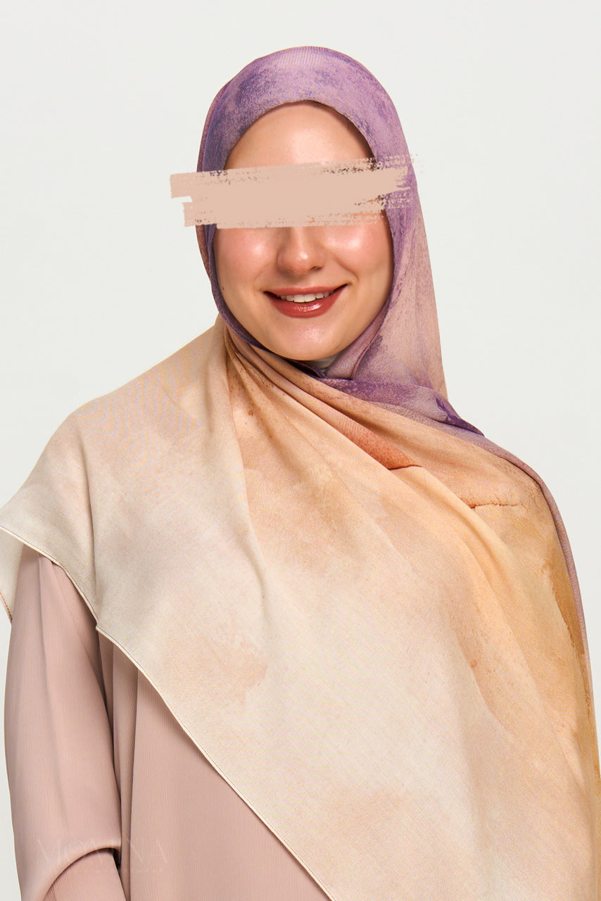 Printed Modal Hijab - Sahara Mist