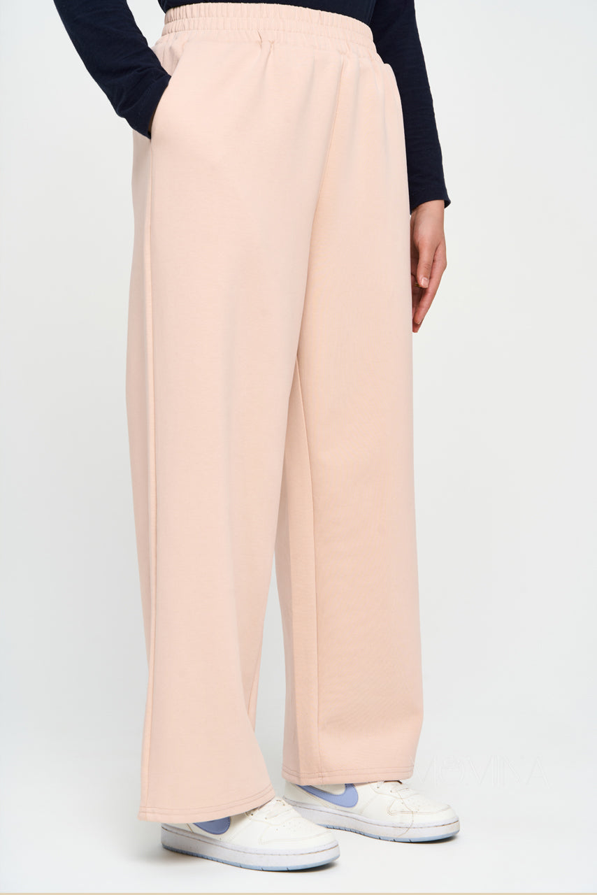 Raha Wide Leg Pants - Vanilla