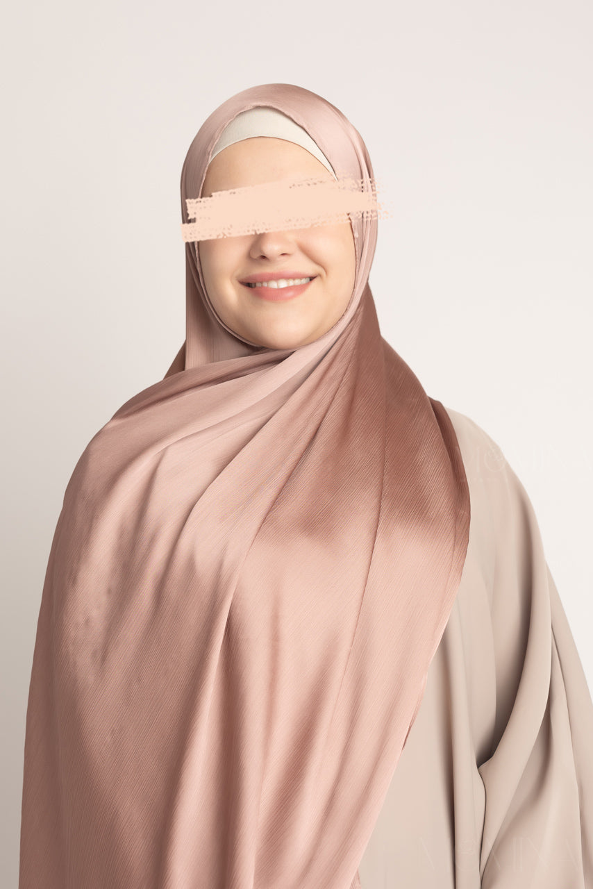 Satin Crinkle Hijab - Spiced