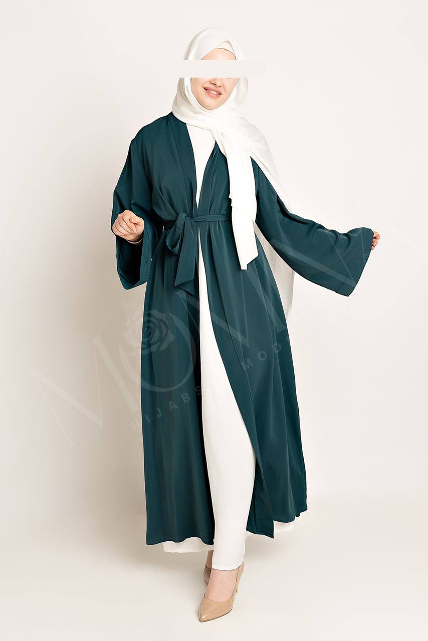 Amal Abaya Outer - Blue Lagoon - Momina Hijabs & Modestwear ™