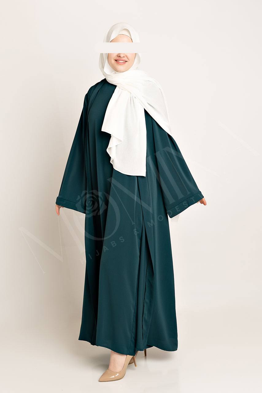 Amal Abaya Set - Blue Lagoon - Momina Hijabs & Modestwear ™