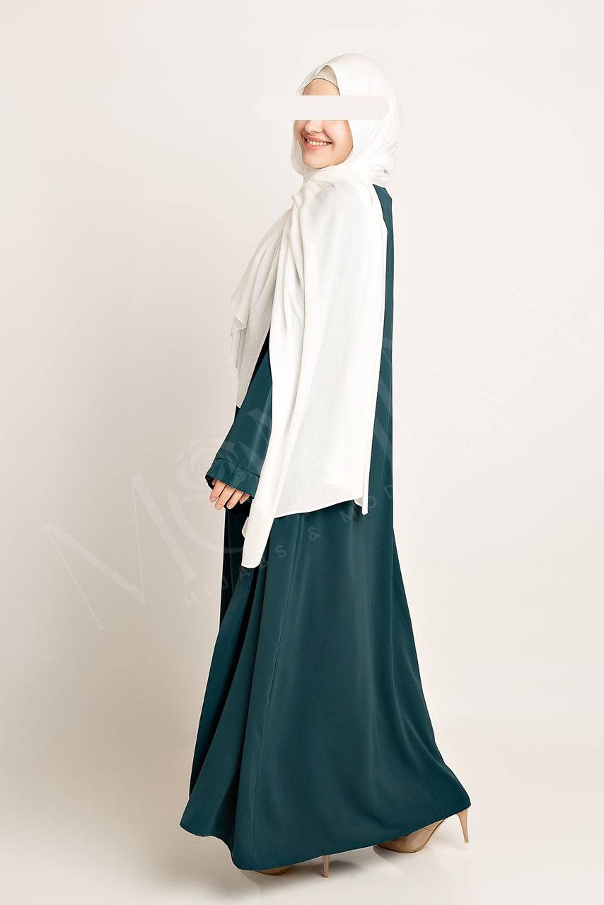 Amal Abaya Set - Blue Lagoon - Momina Hijabs & Modestwear ™