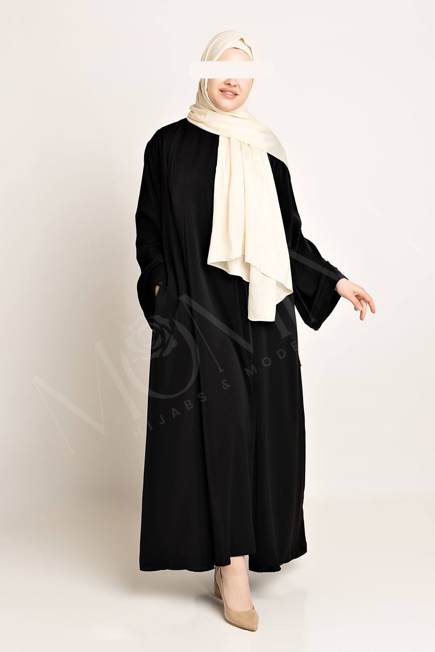 Amal Abaya Set - Coal - Momina Hijabs & Modestwear ™