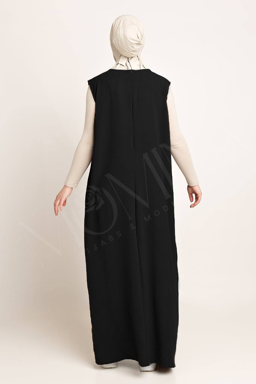 Amani Textured Abaya Inner - Smolder - Momina Hijabs & Modestwear ™