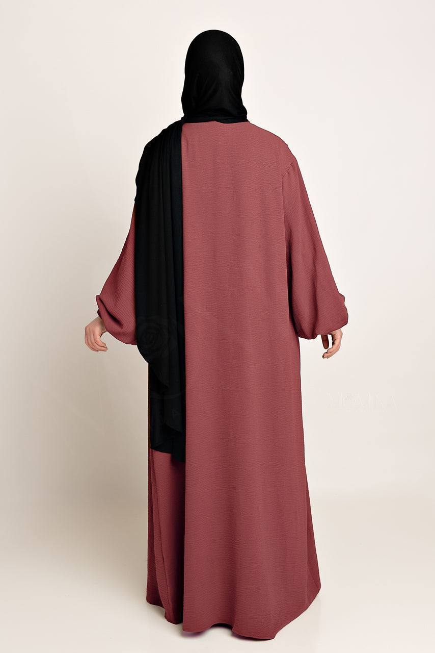 Amani Textured Abaya Outer - Heritage - Momina Hijabs & Modestwear