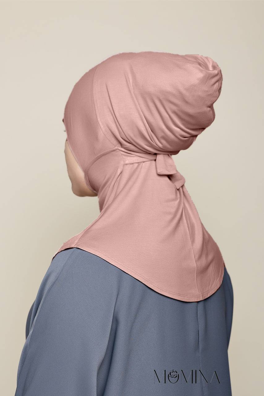 Bamboo Ninja Tie Back Undercap - Dark Rose - Momina Hijabs