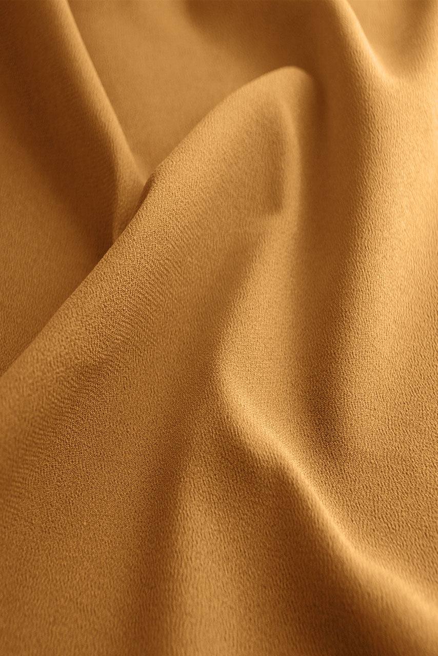 Fabric details of Classic Chiffon Hijab in Golden Hour by Momina Hijabs
