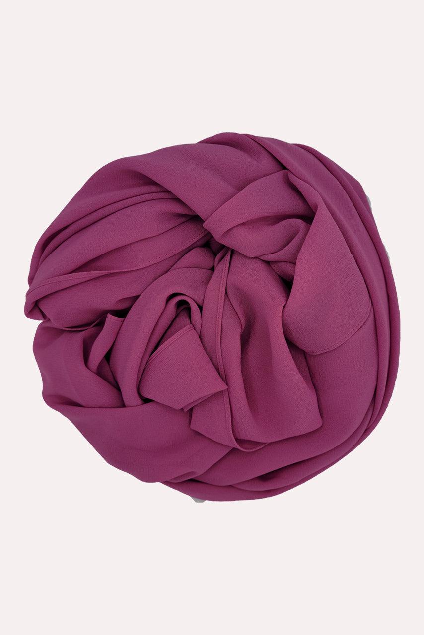 Classic Chiffon Hijab - Magenta - Momina Modestwear