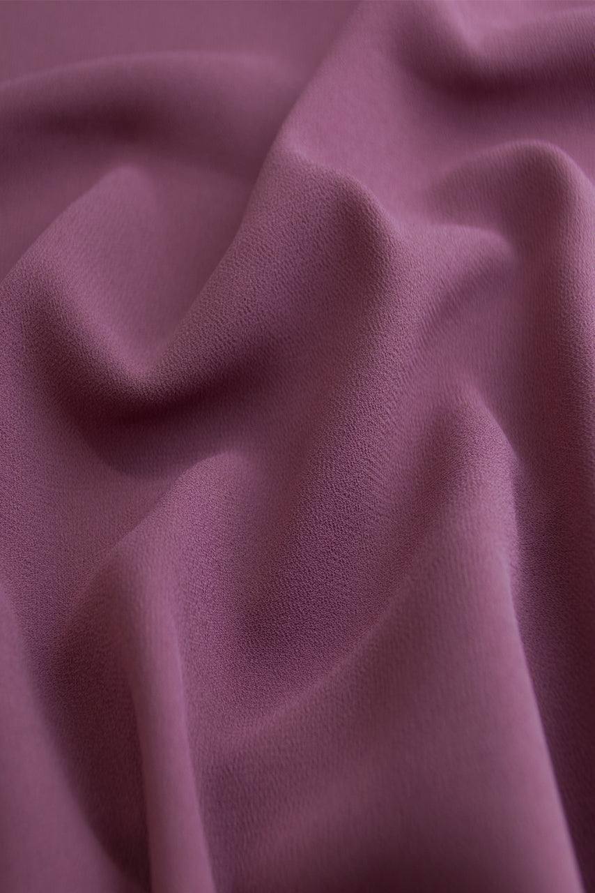 Purple Classic Chiffon Hijab - Orchid - Fabric