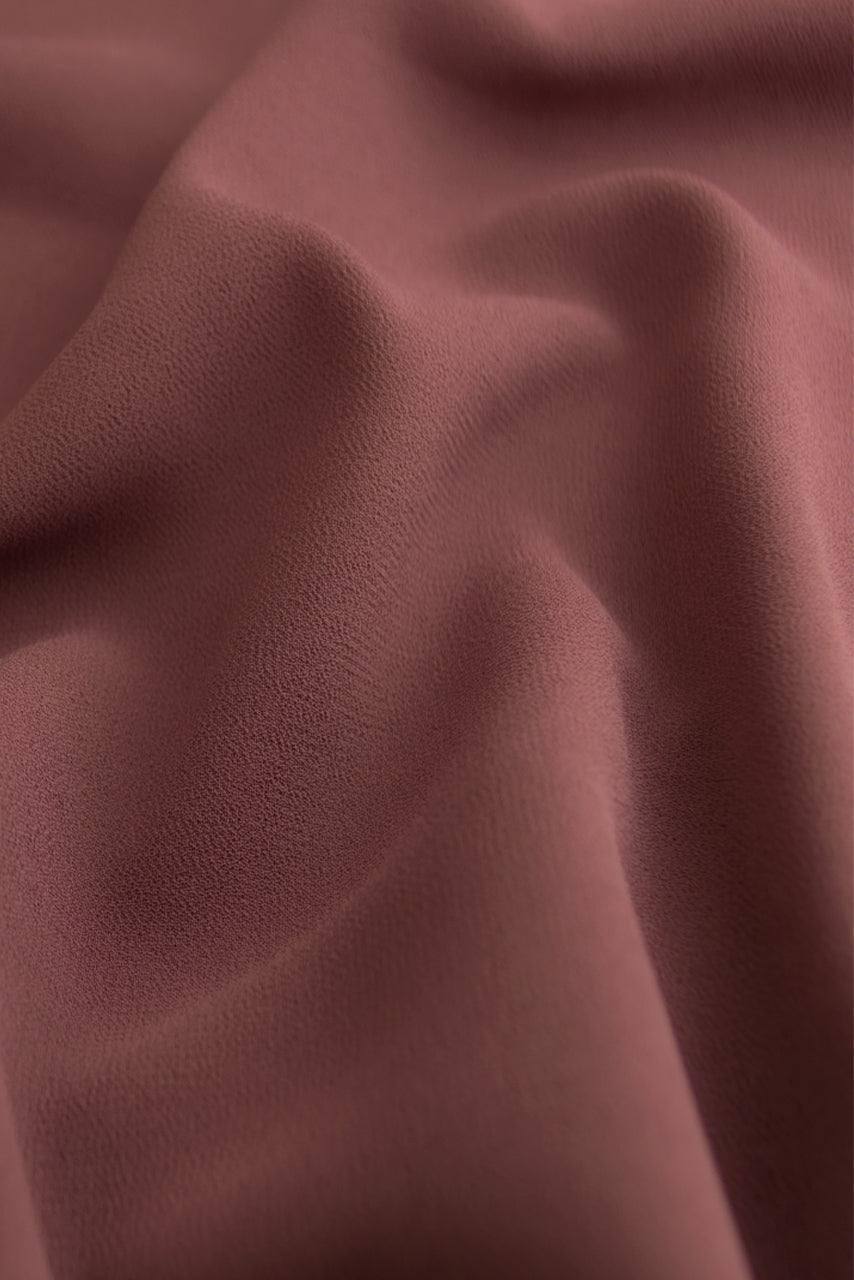 Brown Classic Chiffon Hijab - Truffle - Fabric