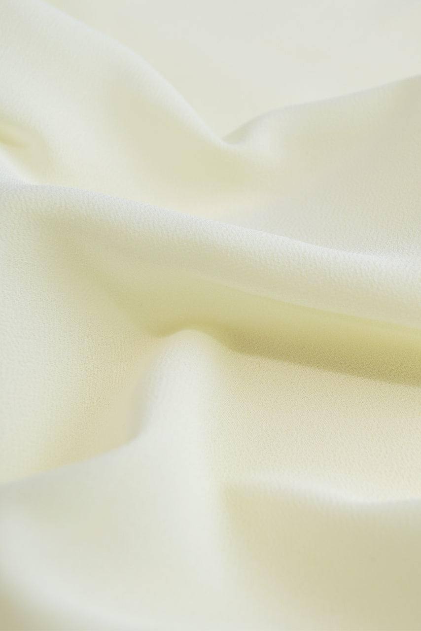 Cream Classic Chiffon Hijab - White Chocolate - Fabric