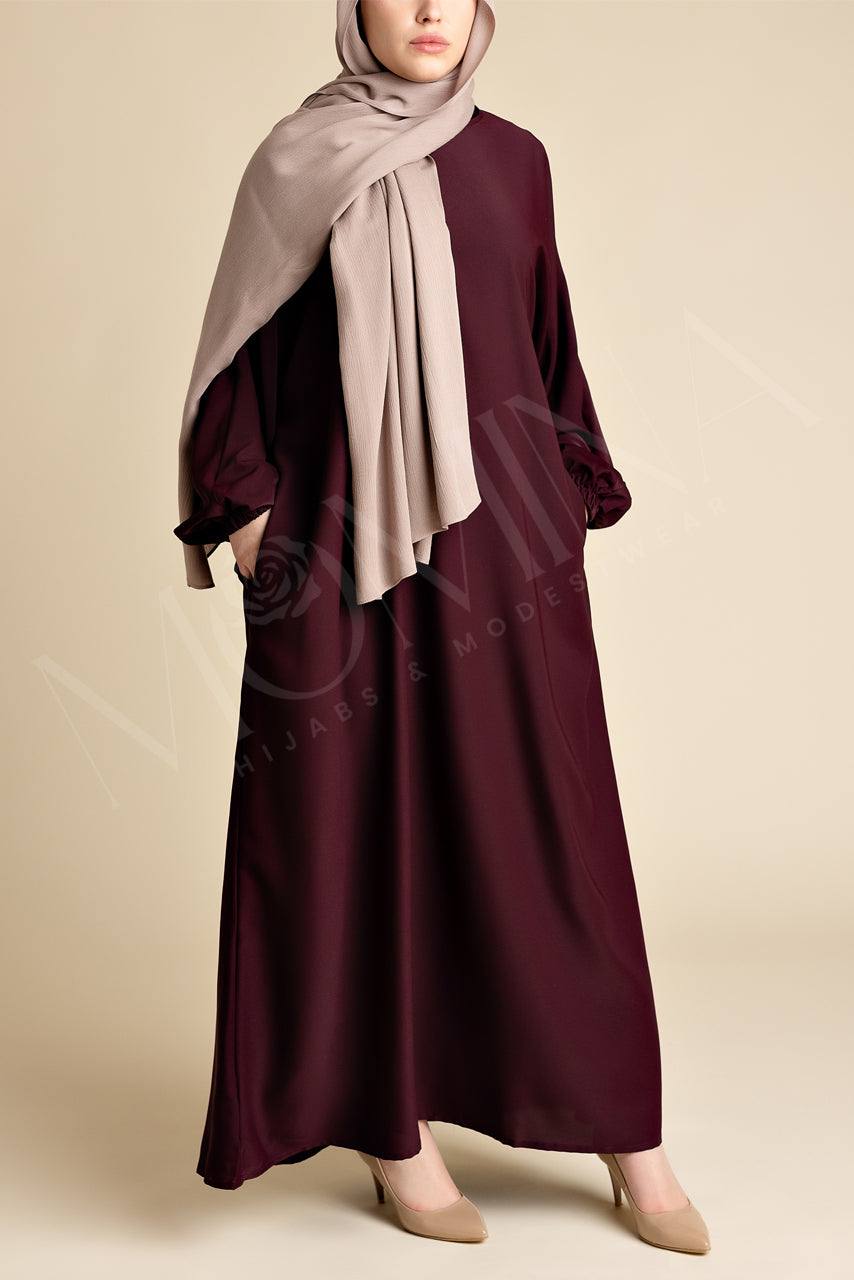 Classic Luxe Relaxed Abaya - Asma - Momina Hijabs