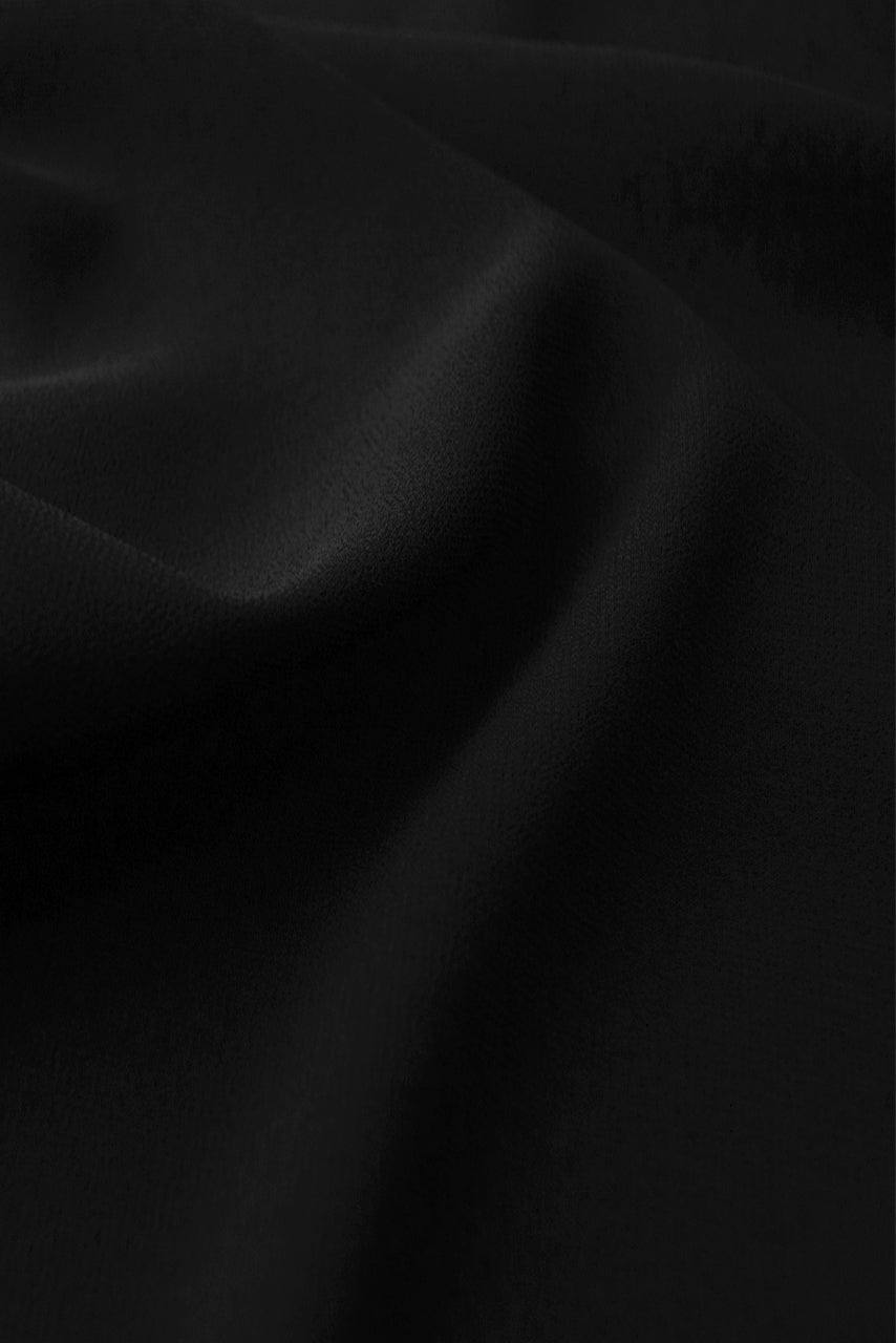 Fabric details Maxi Chiffon Hijab in Midnight by Momina Hijabs