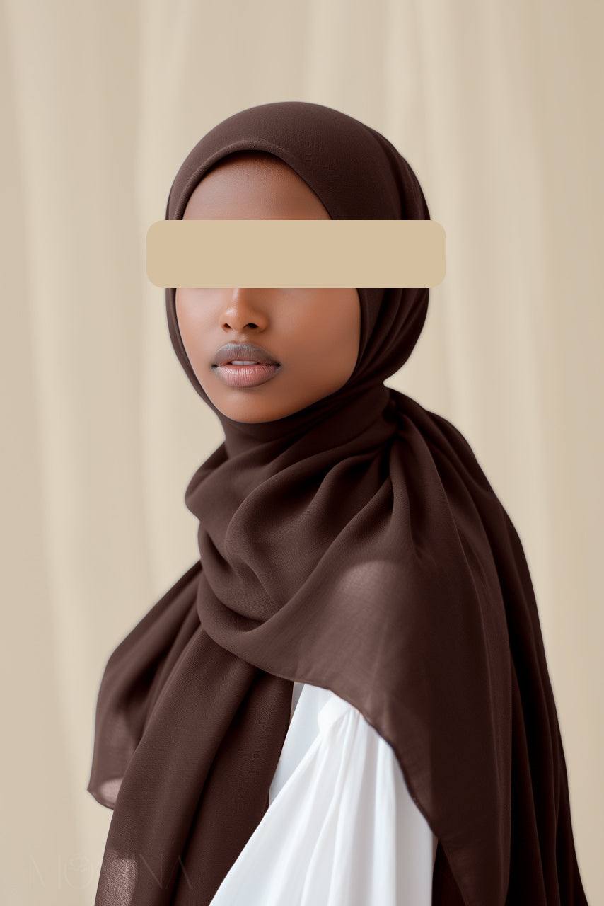 Luxury Maxi Modal Hijab - Bark - Momina Hijabs & Modestwear™
