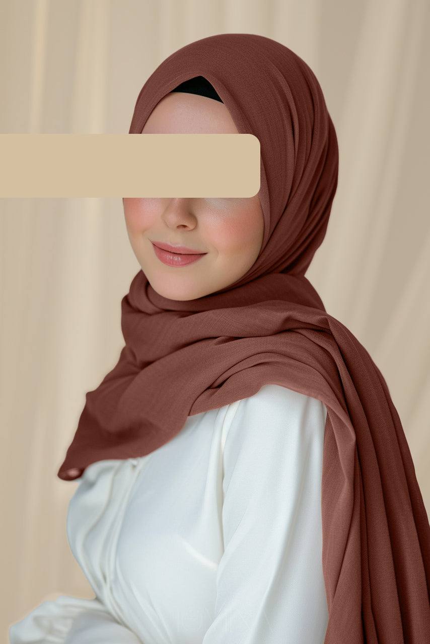 Luxury Maxi Modal Hijab - Tiramisu - Momina Hijabs & Modestwear™