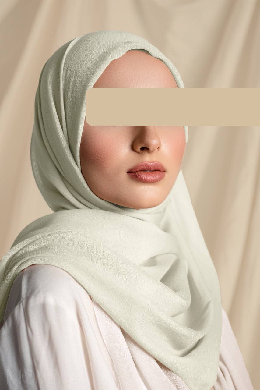 Luxury Modal Hijab - Eggshell - Momina Hijabs & Modestwear™