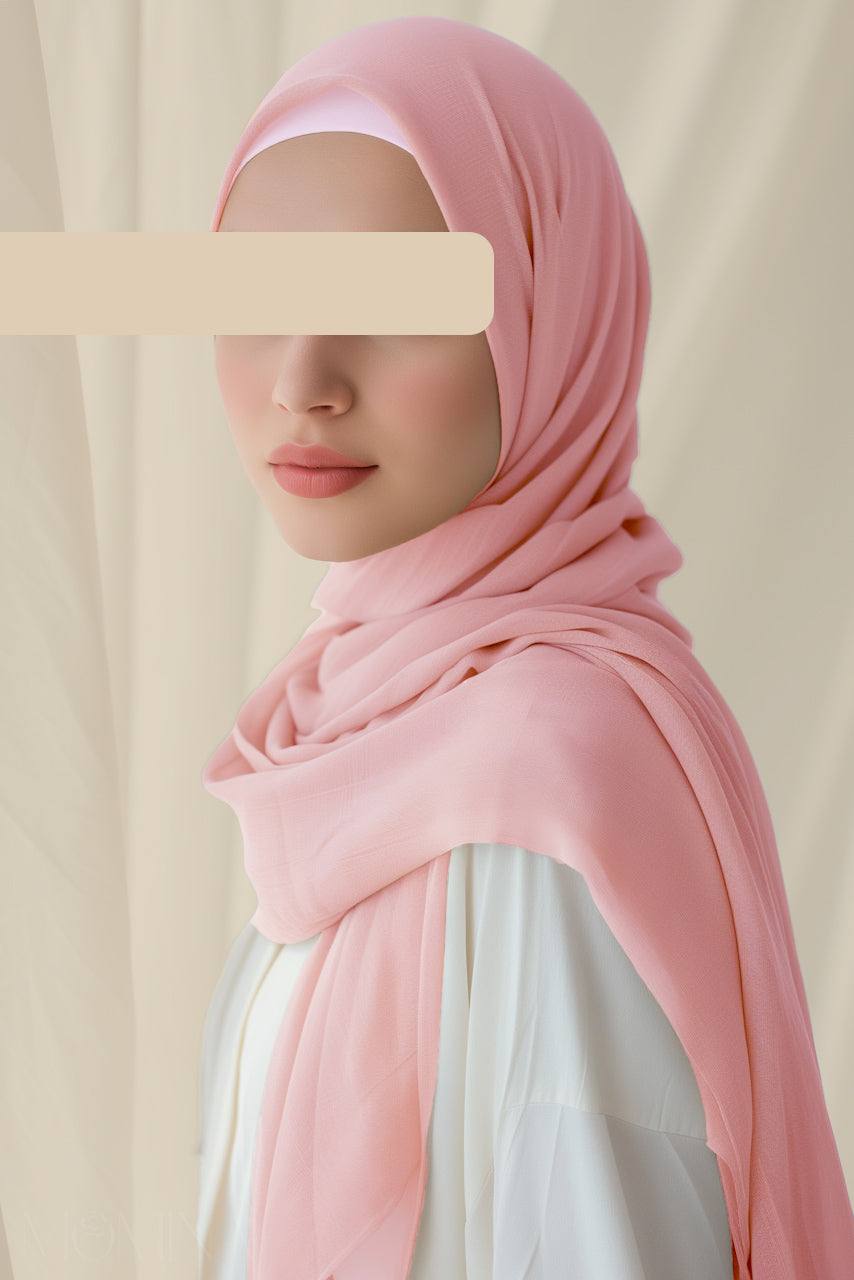 Luxury Modal Hijab - Misty Rose - Momina Hijabs & Modestwear™