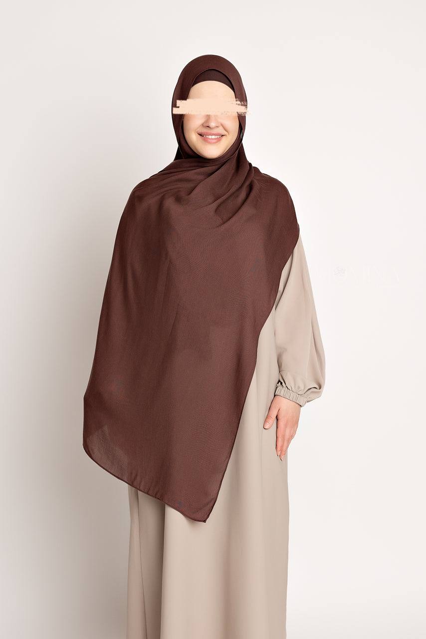 Matching Luxury Modal Hijab & Undercap Set - Bark - Momina Hijabs & Modestwear