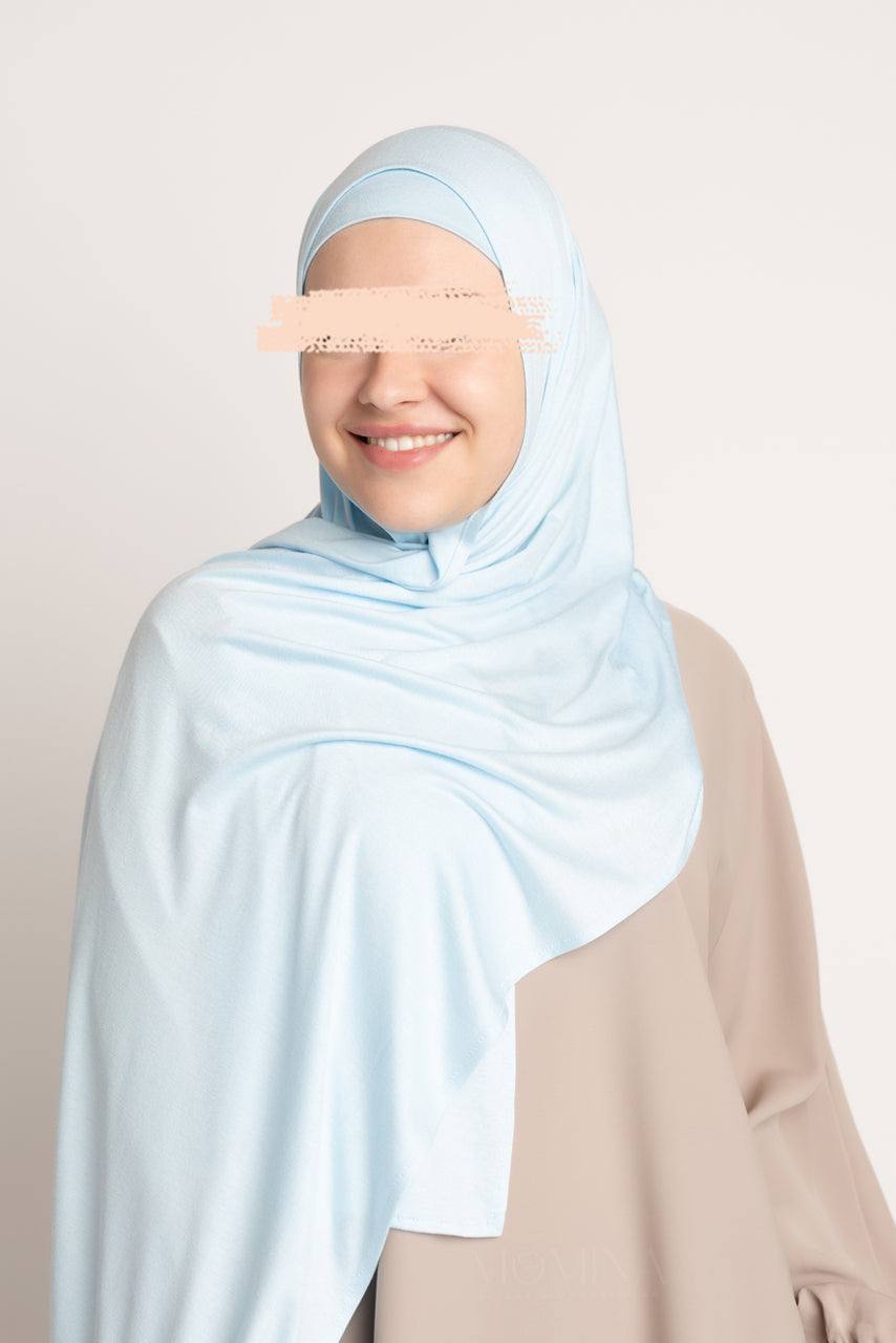 Matching Premium Jersey Hijab & Undercap Set - Misty - Momina Hijabs & Modestwear