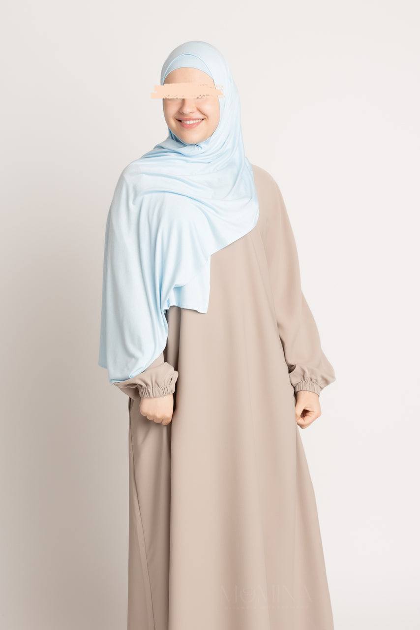 Matching Premium Jersey Hijab & Undercap Set - Misty - Momina Hijabs & Modestwear