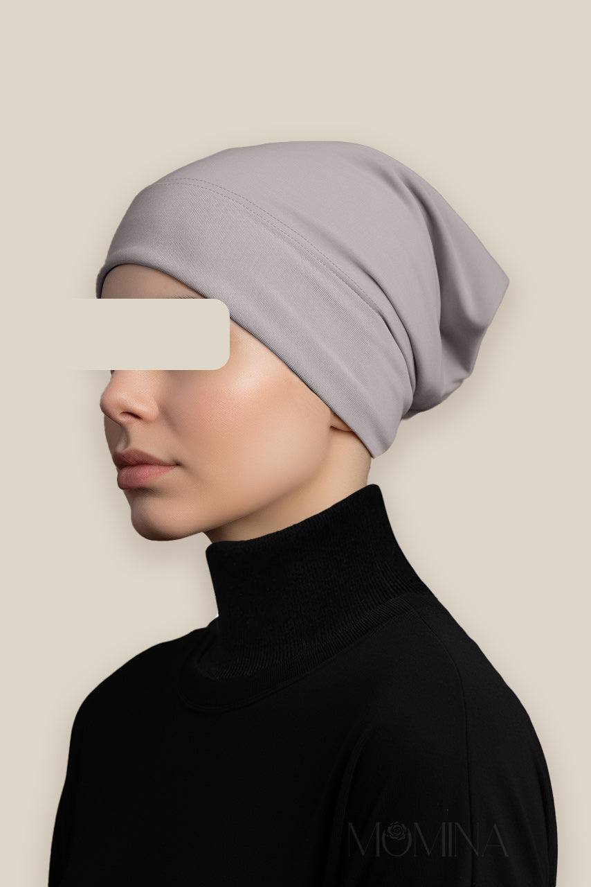 Matching Premium Jersey Hijab & Undercap Set - Smoke - Momina Hijabs