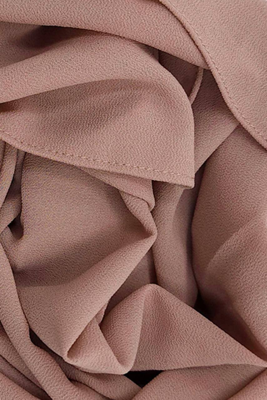 Premium Chiffon Hijab - Cocoa Berry - Fabric