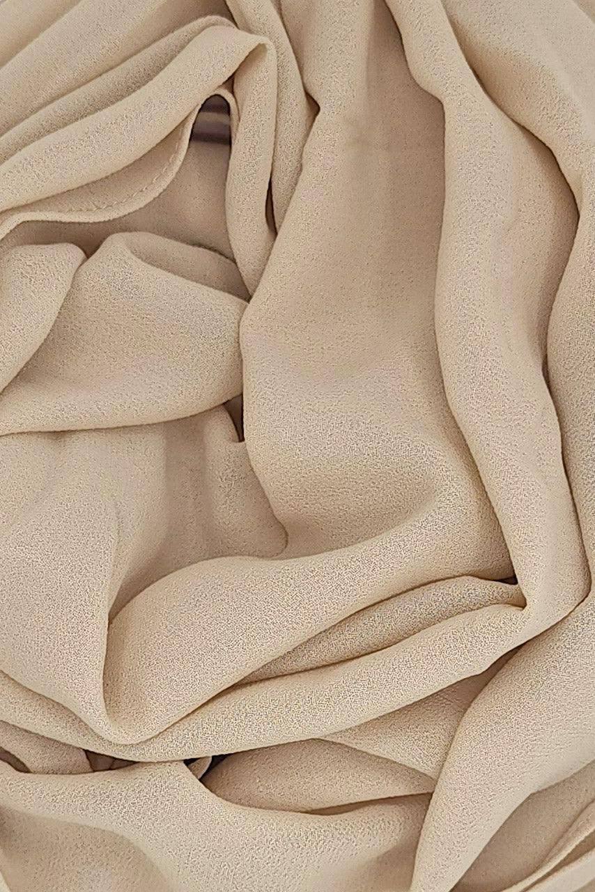 Premium Chiffon Hijab - Desert Sand - Fabric