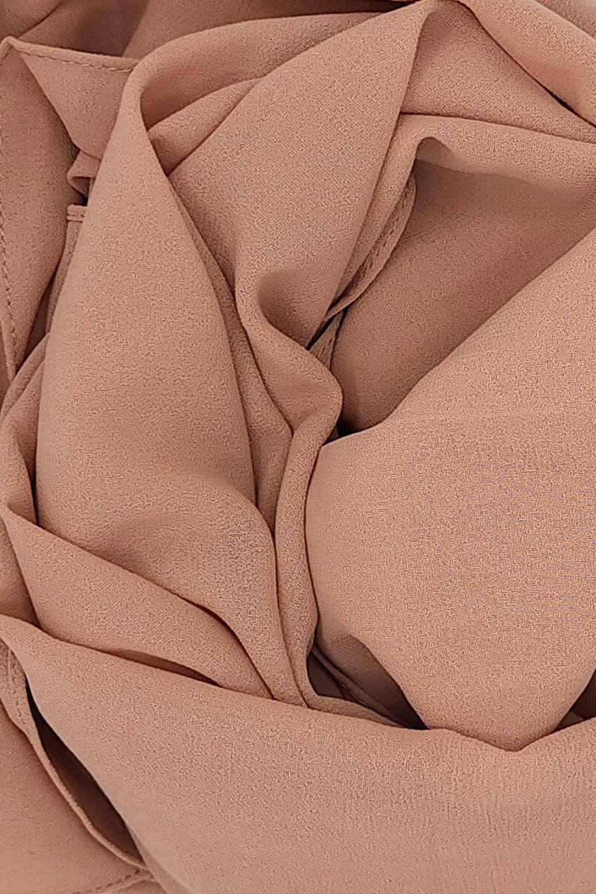 Premium Chiffon Hijab - French Rose - Fabric