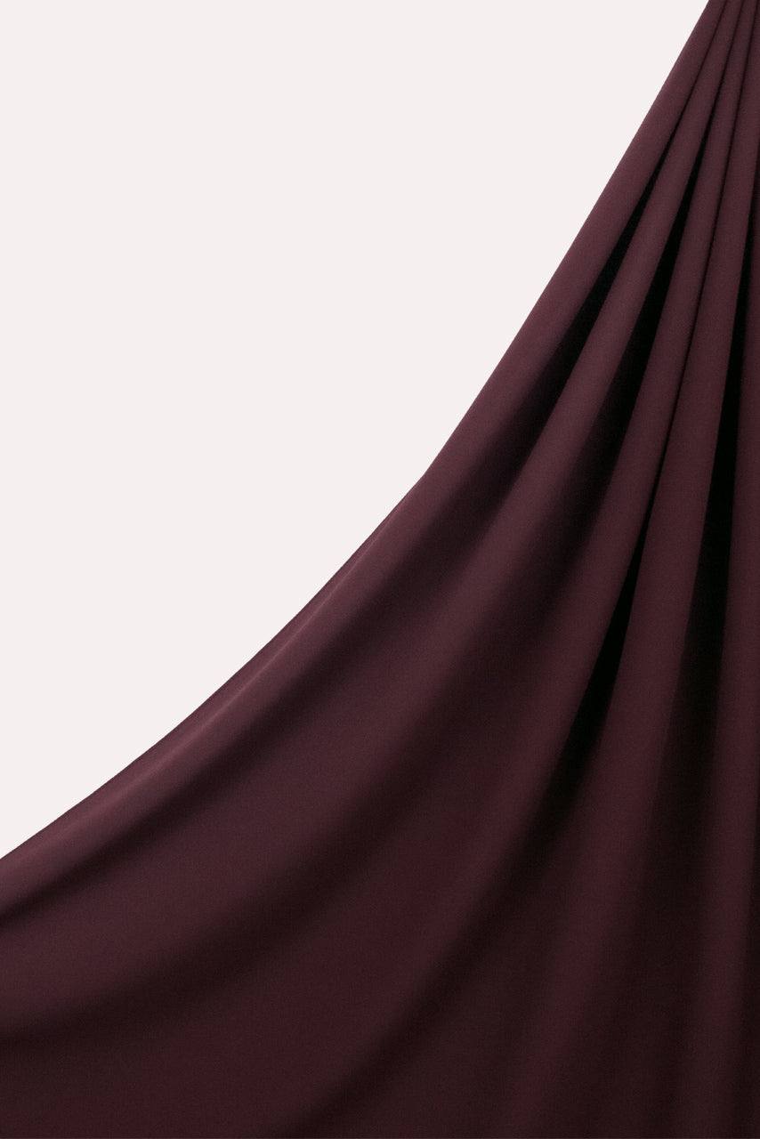 Premium Chiffon Hijab - Plum - Momina Modestwear