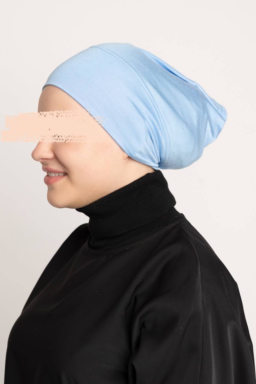 Premium Hijab Undercap - Powder Blue - Momina Hijabs & Modestwear