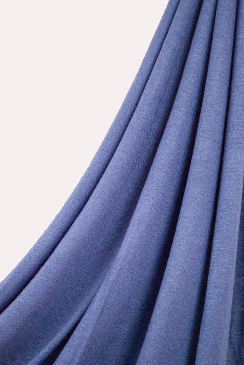Premium Jersey Hijab - Blue Ink - Momina Modestwear