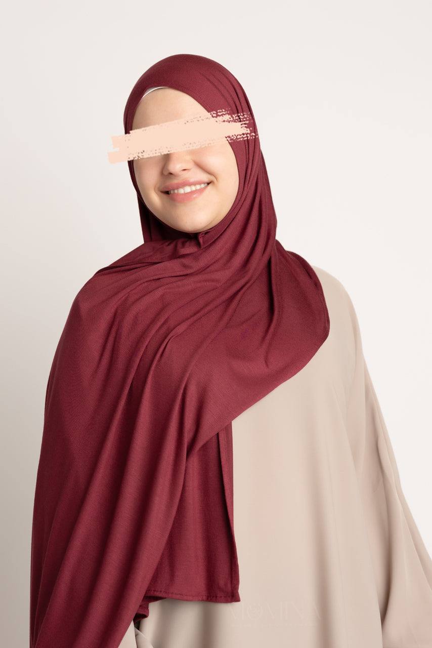 Premium Jersey Hijab - Cherry - Momina Hijabs & Modestwear