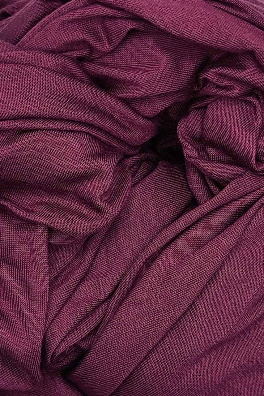 Premium Jersey Hijab - Mahogany - Purple color - Fabric closeup