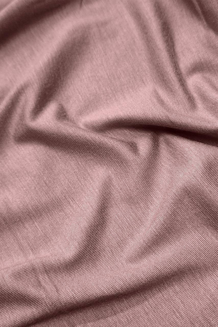 Premium Jersey Hijab - Mocha - Mauve color Fabric closeup