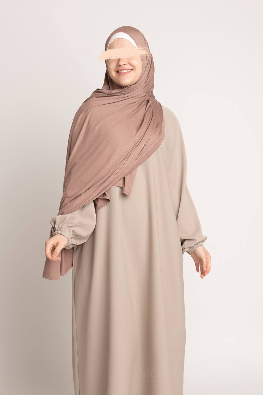 Premium Maxi Jersey Hijab - Brown Sugar - Momina Hijabs & Modestwear