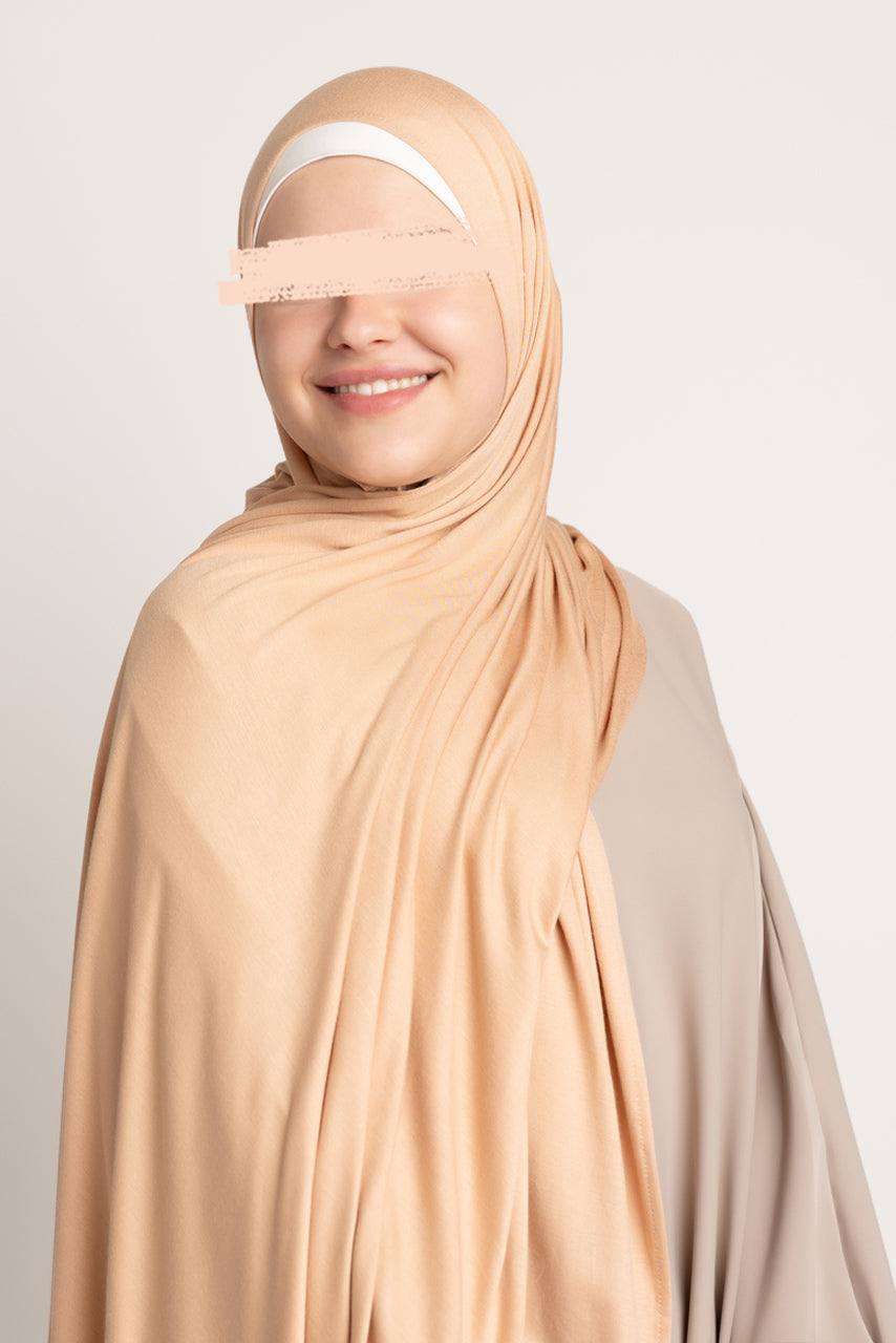 Premium Maxi Jersey Hijab - Camel - Momina Hijabs & Modestwear