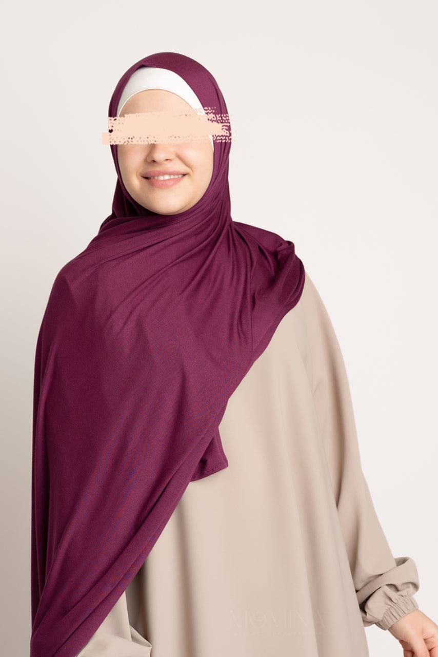 Premium Maxi Jersey Hijab - Mahogany - Momina Hijabs & Modestwear