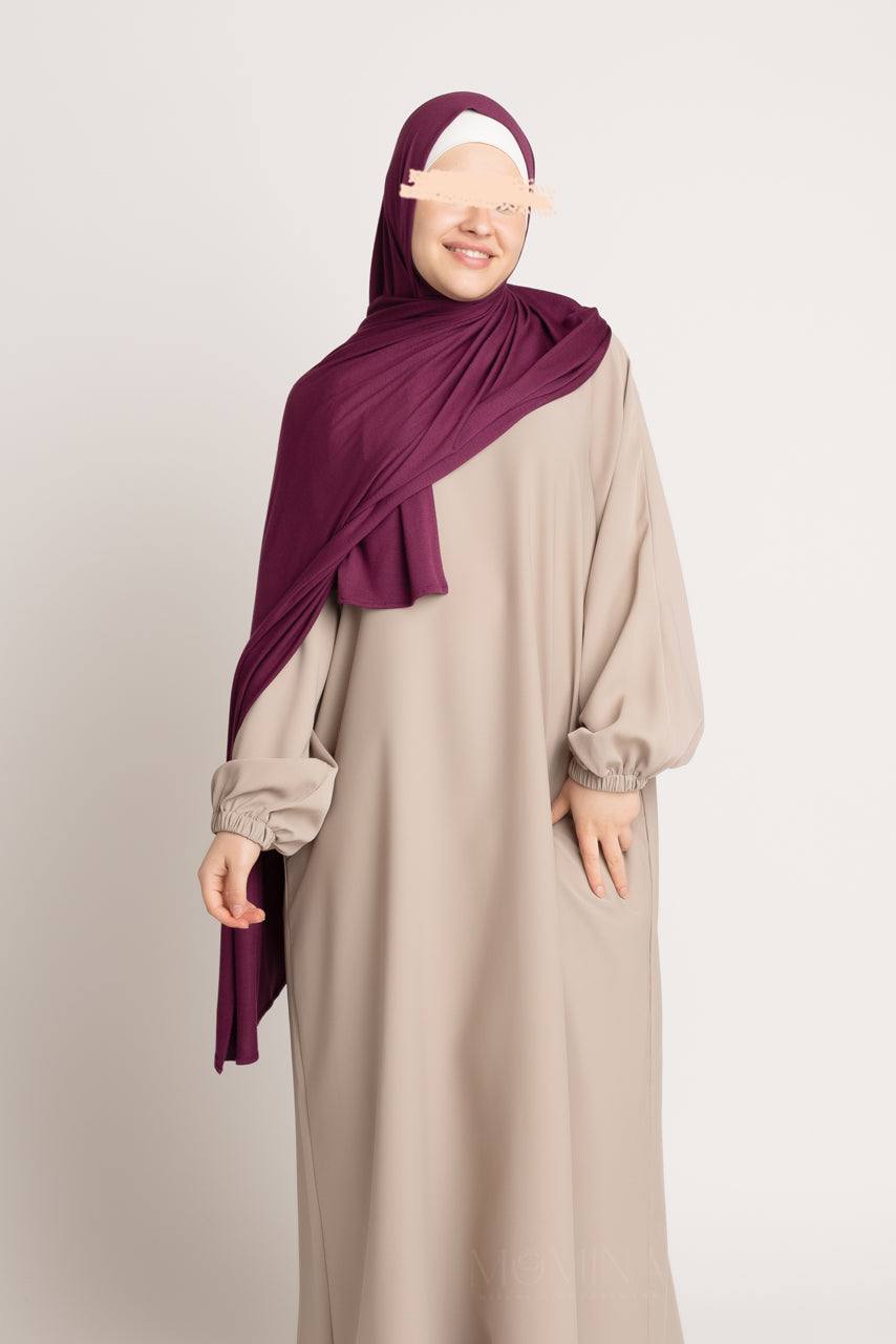 Premium Maxi Jersey Hijab - Mahogany - Momina Hijabs & Modestwear