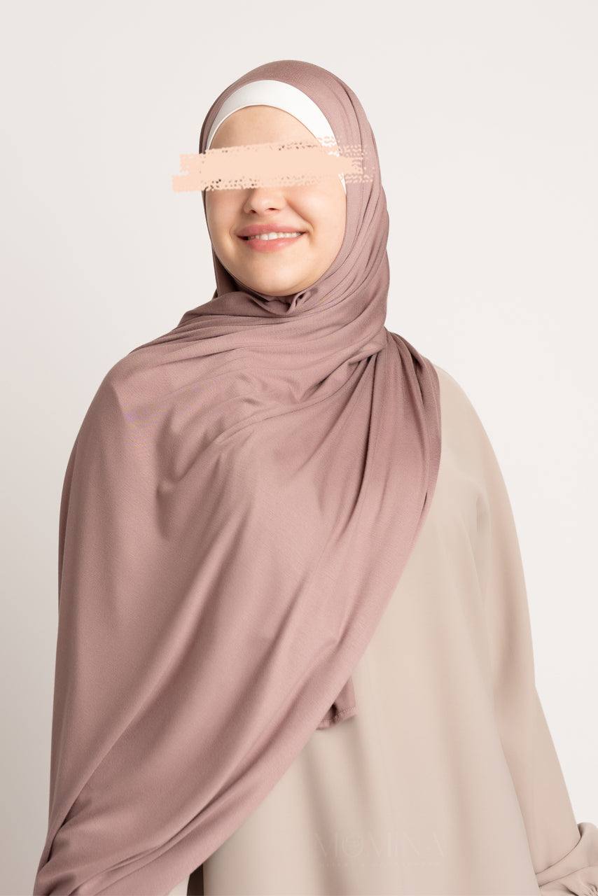 Premium Maxi Jersey Hijab - Mocha - Momina Hijabs & Modestwear