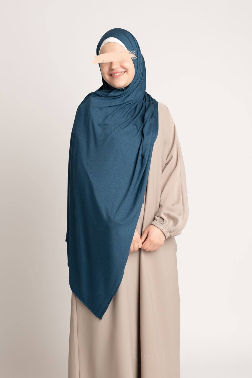 Premium Maxi Jersey Hijab - Peacock - Momina Hijabs & Modestwear