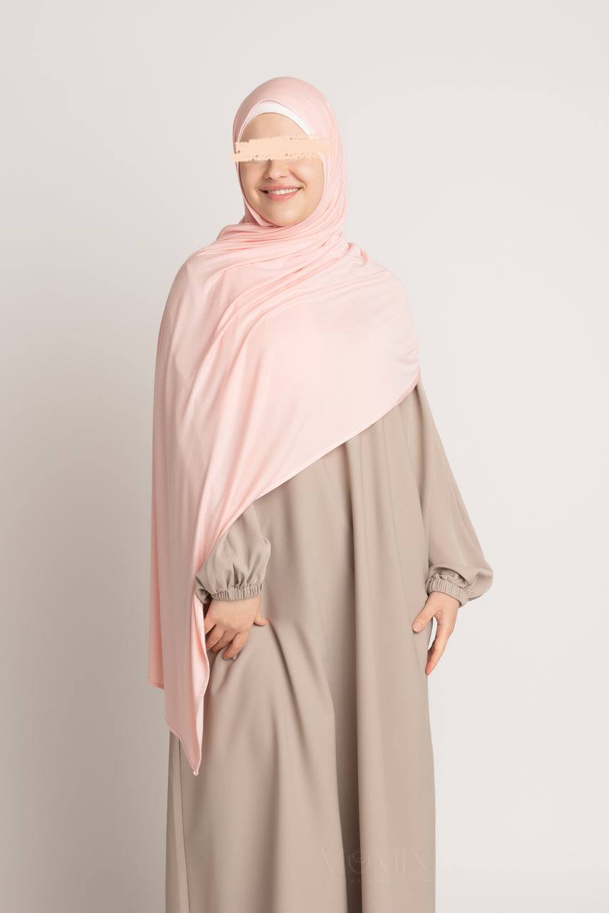 Premium Maxi Jersey Hijab - Rose Quartz - Momina Hijabs & Modestwear