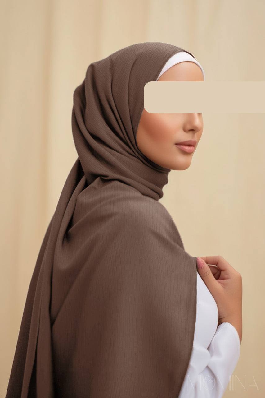 Premium Rayon Hijab - Brunette - Momina Hijabs & Modestwear™