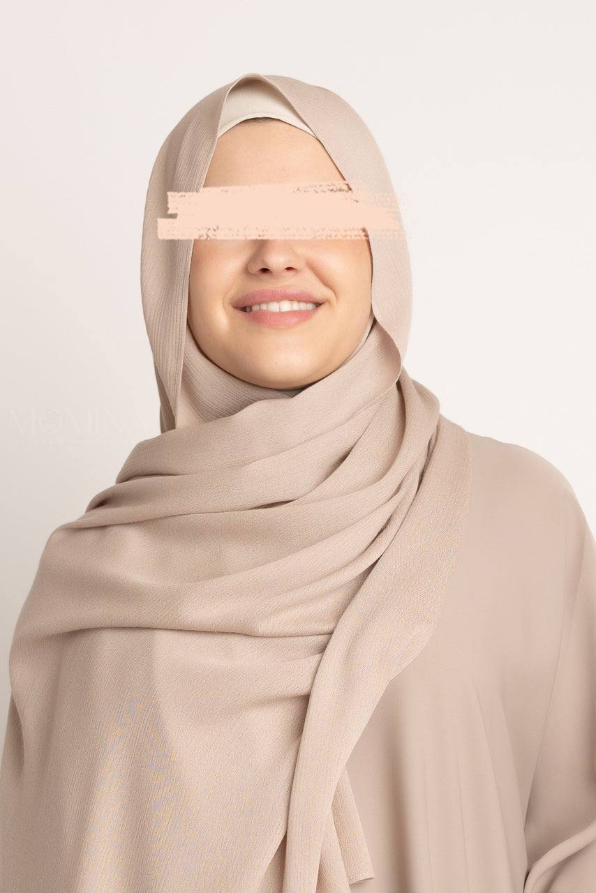 Premium Rayon Hijab - Parchment - Momina Hijabs & Modestwear