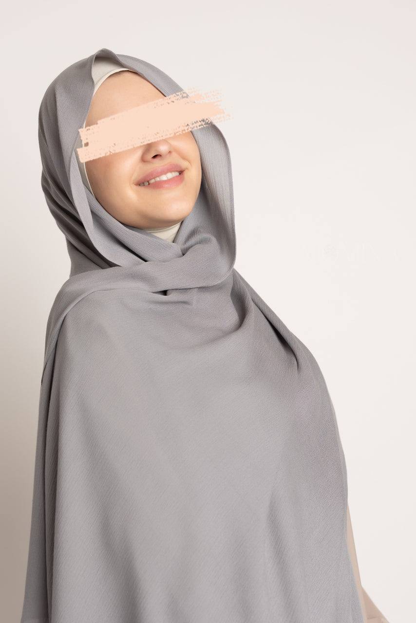 Premium Rayon Hijab - Quicksilver - Momina Hijabs & Modestwear