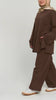 Raha Lounge Set in Java Bean by Momina Hijabs