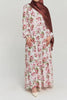 Spring White Chiffon Maxi Dress by Momina Hijabs
