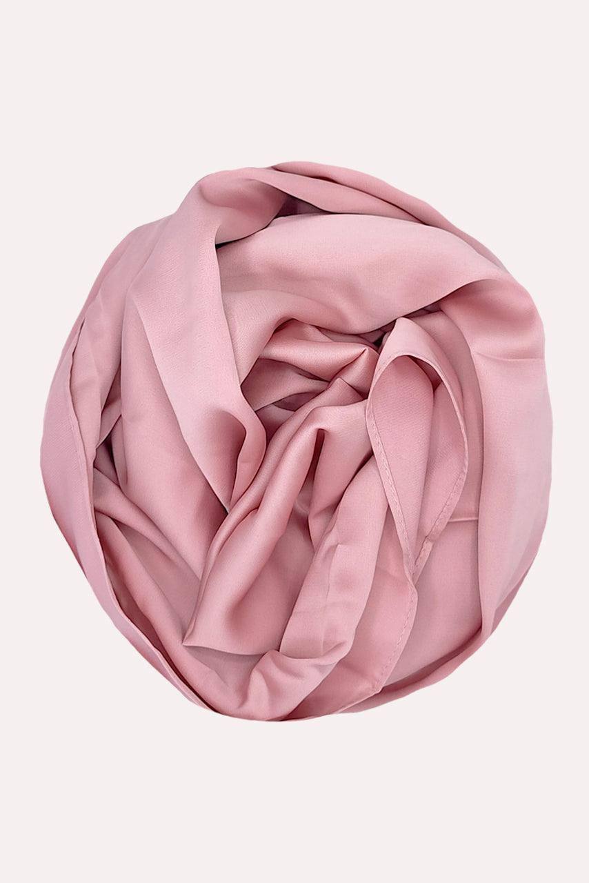 Silk Satin Hijab - Shell Pink - Momina Modestwear