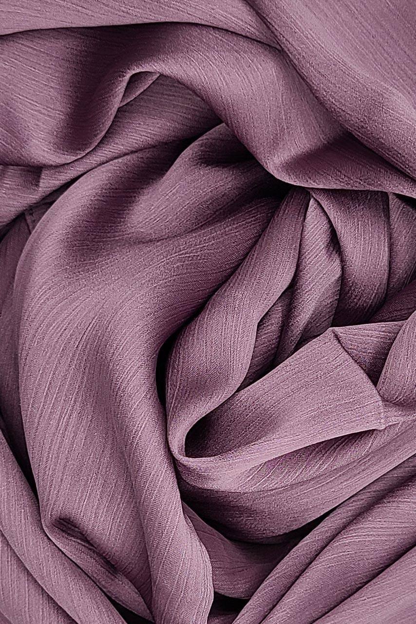 Silk Satin Crinkle Hijab - Royalty - Fabric