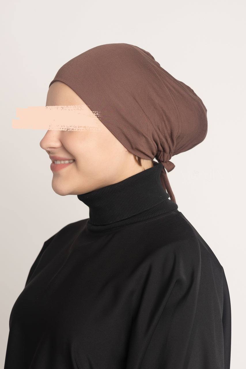 Tie Back Undercap - Cacao - Momina Hijabs & Modestwear