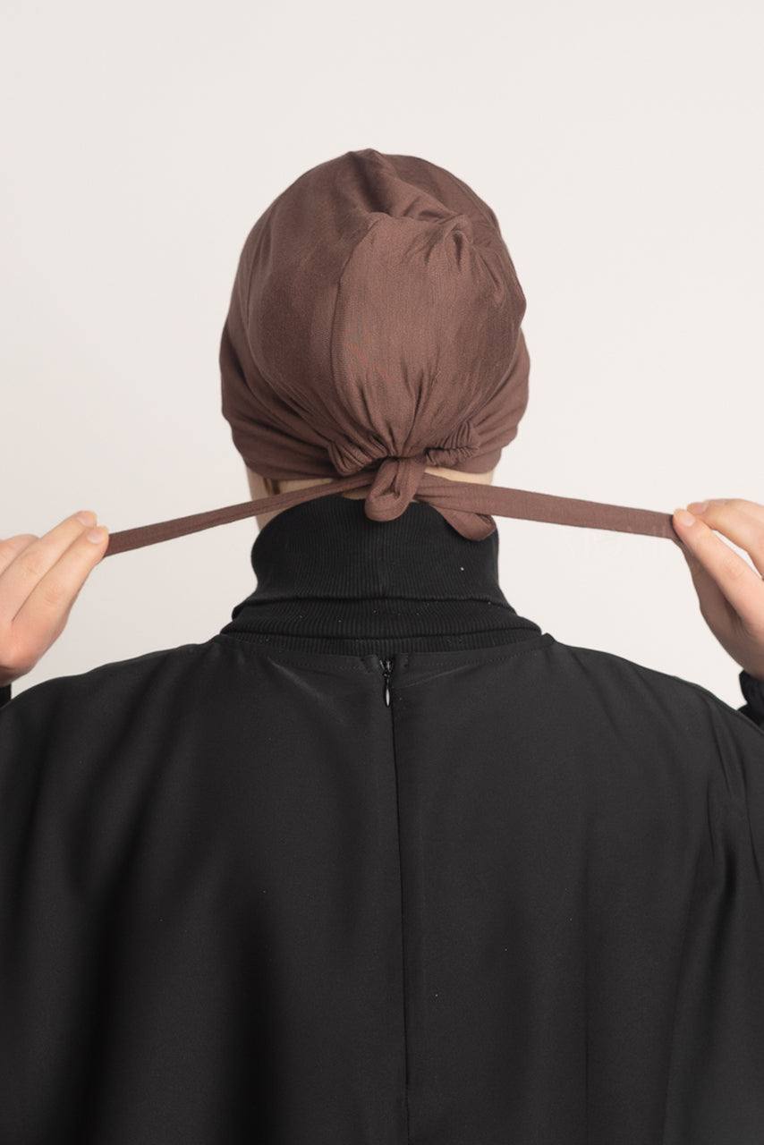 Tie Back Undercap - Cacao - Momina Hijabs & Modestwear